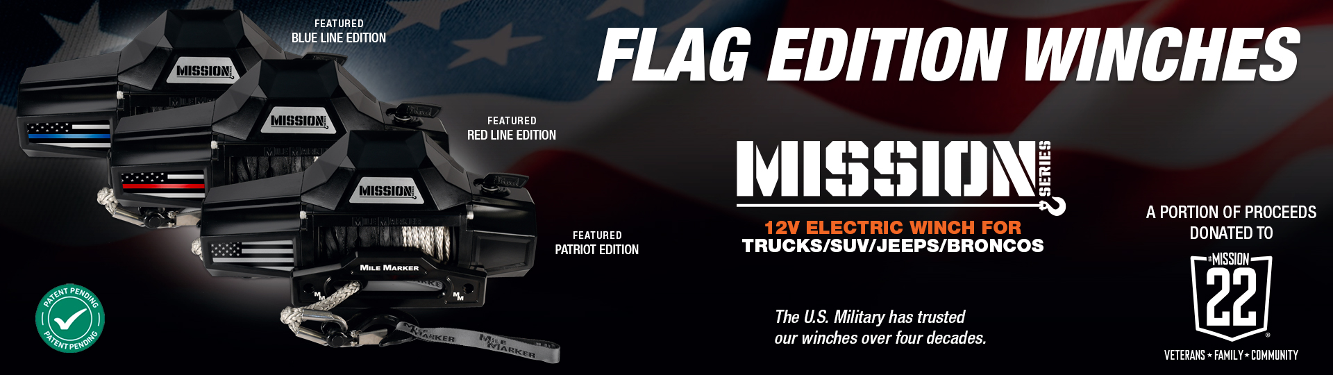 Mission Series Flag Edition Winches